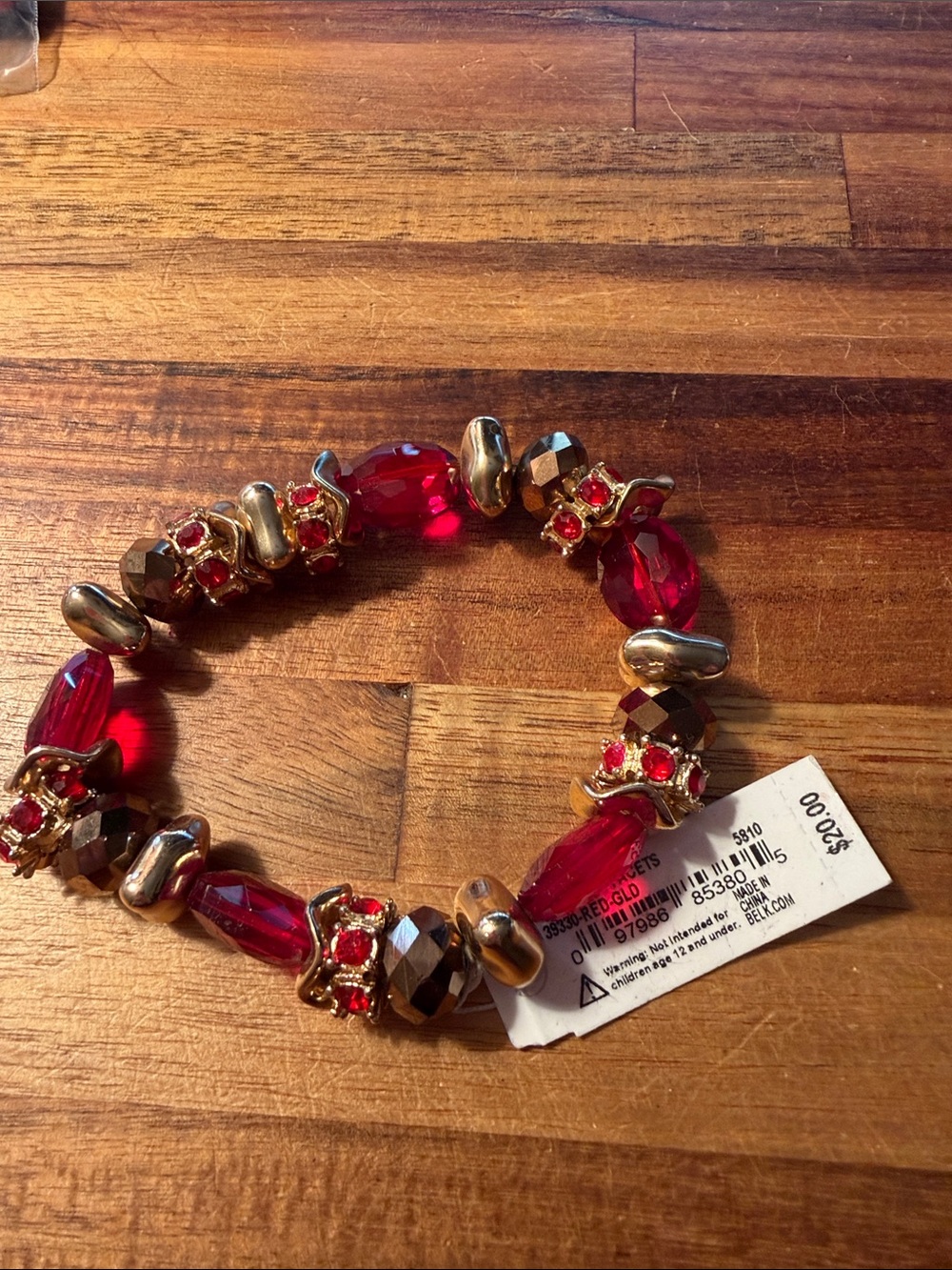 New Directions Chunky Beaded Stretch Bracelet
